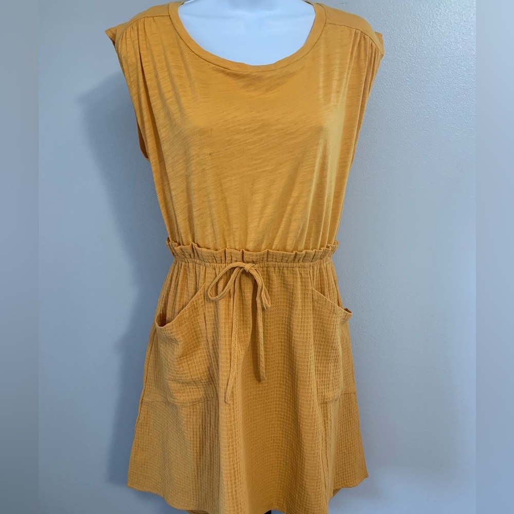 NWT Umgee Mustard Yellow Pocket Dress